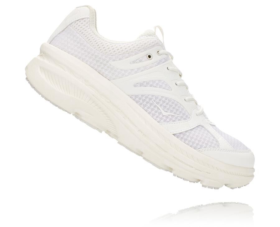 Chaussure Running Hoka One One X Eg Bondi B Homme - Blanche - ZRG-203517